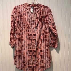 Patagonia 100% Organic Cotton 3/4 Sleeve Tunic Sz 12
